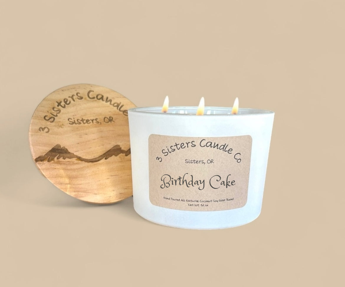 Birthday Cake- Large 3 Wick 12 oz Candle
