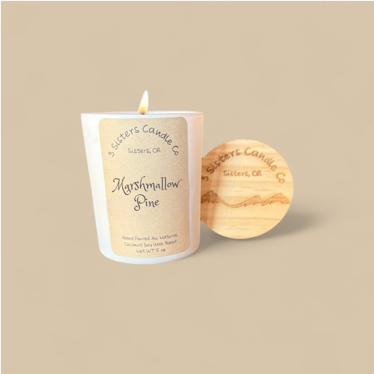 Marshmallow Pine- 5 oz Candle