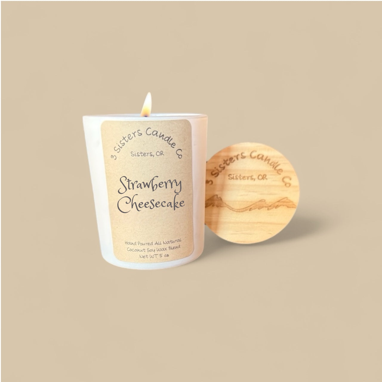 Strawberry Cheesecake- 5 oz Candle