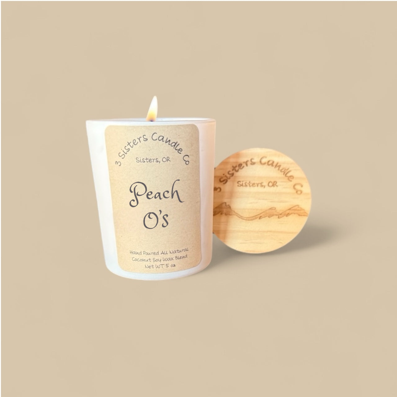 Peach O’s- 5 oz Candle