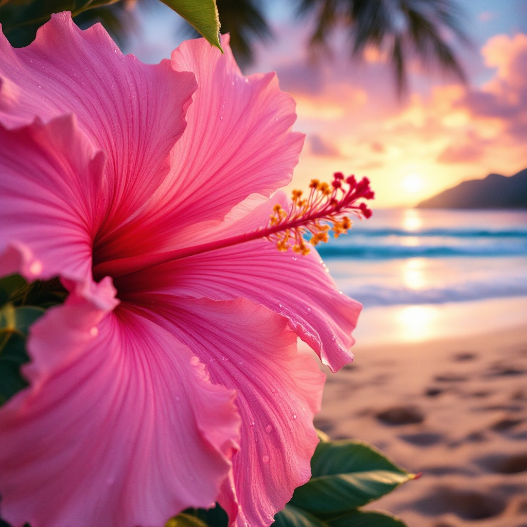 Hawaiian Pink Hibiscus- 5 oz Candle