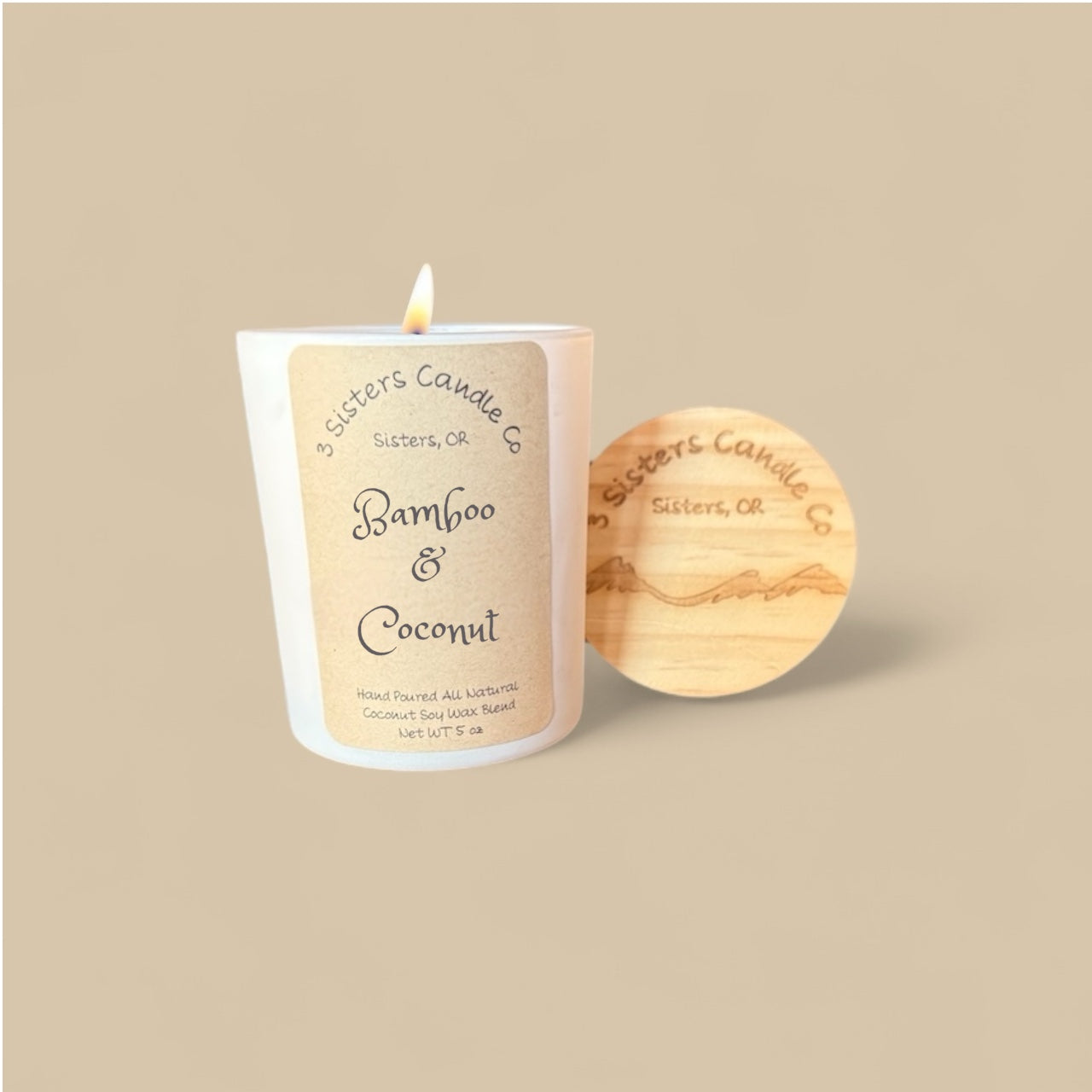 Bamboo & Coconut- 5 oz Candle