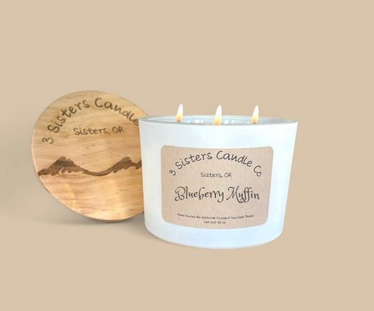 Blueberry Muffin- Large 3 Wick 12 oz Candle