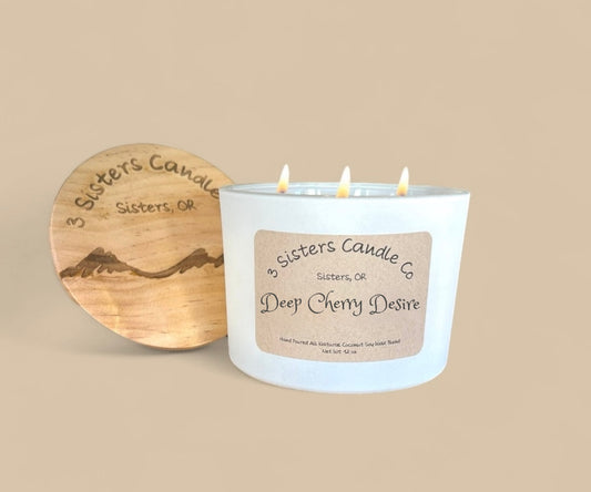 Deep Cherry Desire- Large 3 Wick 12 oz Candle