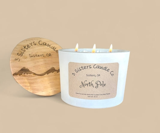 North Pole- Large 3 Wick 12 oz Candle