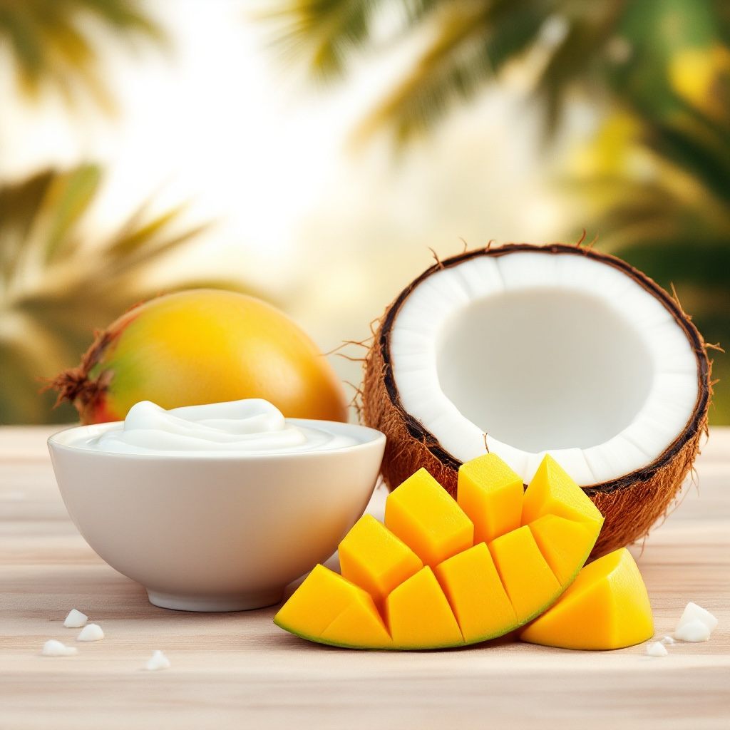 Mango and Coconut Milk-  Large 3 Wick 12 oz Candle