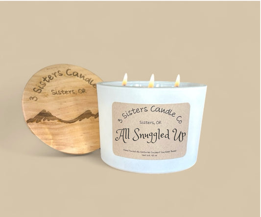 All Snuggled Up- Large 3 Wick 12 oz Candle