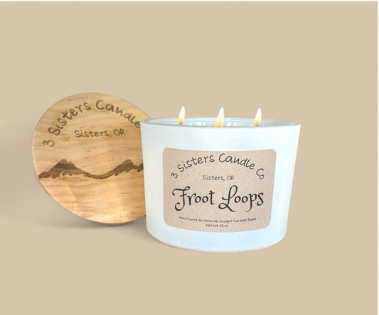 Froot Loops-  Large 3 Wick 12 oz Candle
